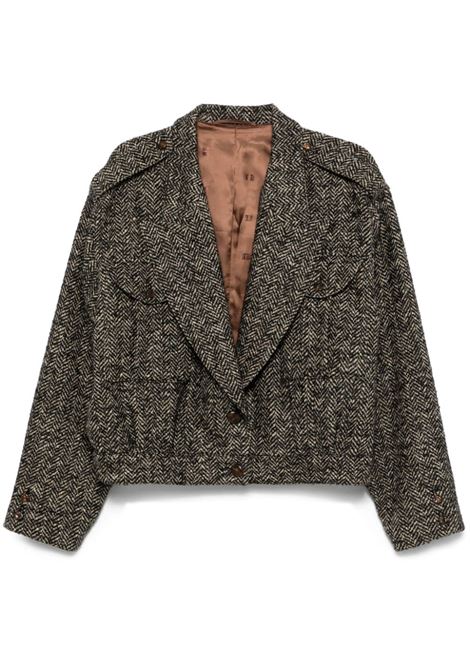 Grey Popoff jacket BLAZÉ MILANO - women BLAZÉ MILANO | NBS02POP0001